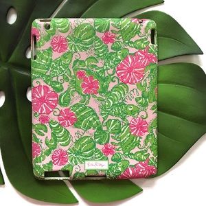 Lilly Pulitzer iPad 2 case - Chum Bucket with fish